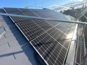 練馬区の太陽光と外壁塗装を紹介する施工事例の写真