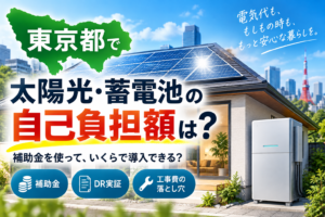 東京都の太陽光・蓄電池の自己負担を解説する関連記事