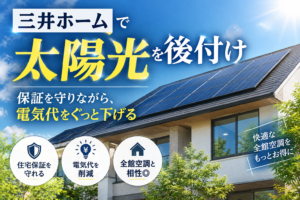 三井ホームへの太陽光後付けで確認したいDSP屋根・保証・全館空調の条件